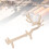 Wooden Deer-Shaped Wine Bottle Holder Tabletop Decor, Solid Wood 8