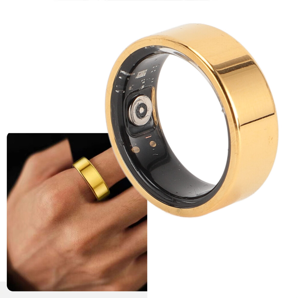 Smart Ring Fitness Tracker, 10Mm, Ip67 Water Resistant, 20Mah Battery Gold 3261331274257