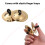 High-Durability Copper Finger Cymbals for Belly Dancing 5.5cm 2