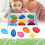 9Pcs Paint Egg Crayons Washable Children Painting 12