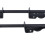 2er Pack Torbodenriegel, 12-Zoll schwarzes Metall 8
