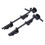 2er Pack Torbodenriegel, 12-Zoll schwarzes Metall 9