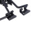 2er Pack Torbodenriegel, 12-Zoll schwarzes Metall 12