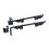 2er Pack Torbodenriegel, 12-Zoll schwarzes Metall 15