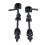 2er Pack Torbodenriegel, 12-Zoll schwarzes Metall 7