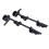 2er Pack Torbodenriegel, 12-Zoll schwarzes Metall 11