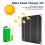 6-Watt-Solarpanel-Ladegerät, 6 V, Type-C, Schwarz 4