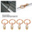 4 Stück L-Track O-Ring Stiftbefestigung Goldbronze 5