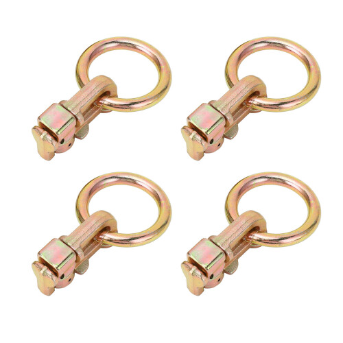 4 Stück L-Track O-Ring Stiftbefestigung Goldbronze 2