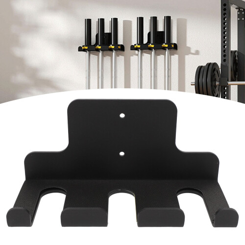 Universal Barbell Wall Rack with Anti-Erosion Layer & Rubber Pads