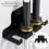 Universal Barbell Wall Rack with Anti-Erosion Layer & Rubber Pads 7