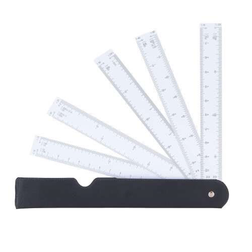 Scale Ruler FanShaped Folding Multi Ratio