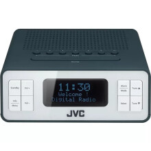 JVC RA D32H DAB FM Clock Radio - Grey