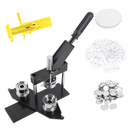 Badge Press Machine Paper Cutter Set Rotate Type