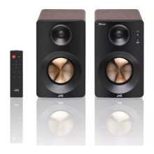 JVC XS D629BM 2.0 Bluetooth Bookshelf Speakers Walnut