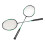2 Pcs Carbon Fiber Badminton Rackets Ultra Light 4