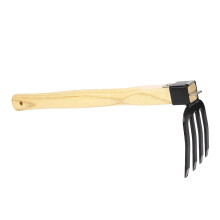 Combo Zappa e Forca - Attrezzo da giardino con manico in legno