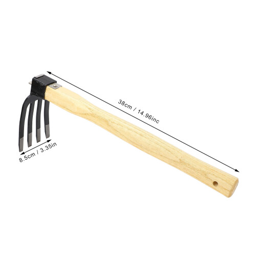 Combo Zappa e Forca - Attrezzo da giardino con manico in legno 1