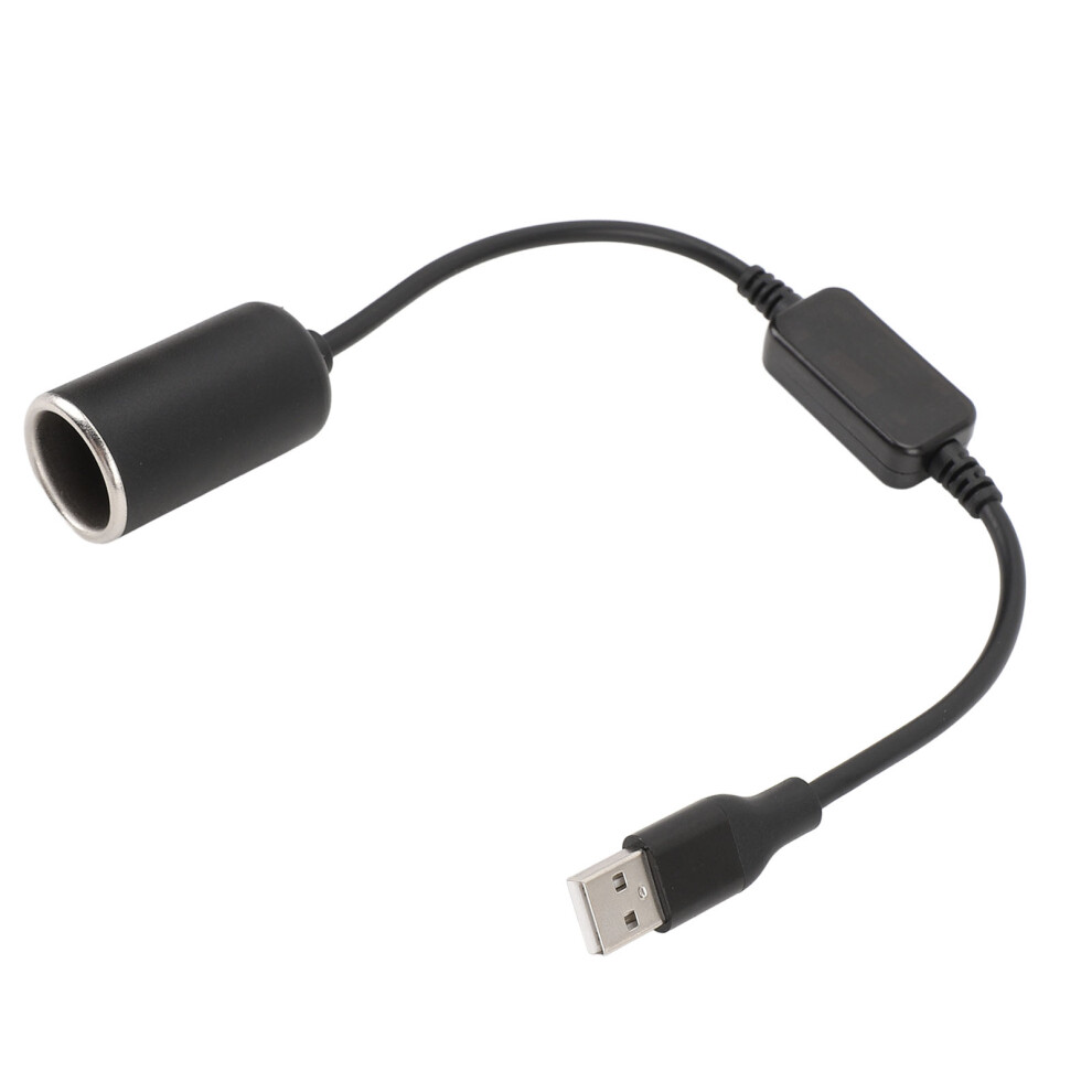 Usb Male To 12V Cigarette Lighter Adapter, 8W, 30Cm Black 6911331295321