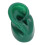 Modèle d’oreille en silicone - droite, verte et souple, avec support 16