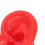 Modelo de oreja izquierda de silicona para soporte de práctica 8