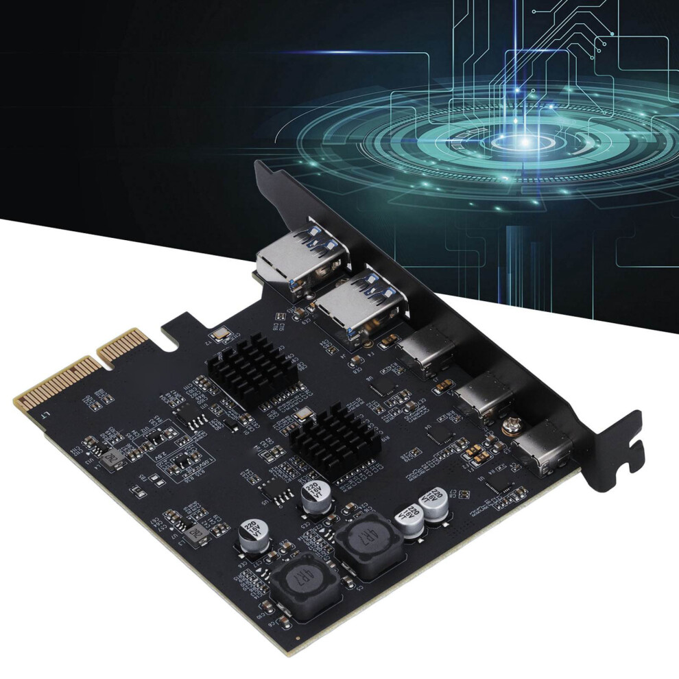 Usb 3.2 Gen 2 Pcie X4 Expansion Card 10Gbps 5 Ports 3551331300347