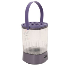 Electric Makeup Brush Cleaner Dryer 1200mAh Cordless IPX65 Purple