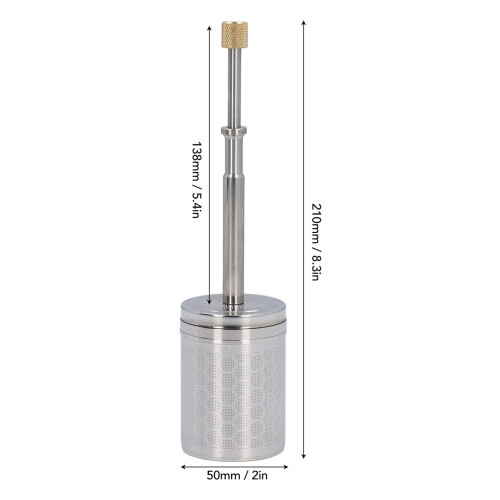Infusore per caffè a pressione - Acciaio inossidabile 210x50mm 1