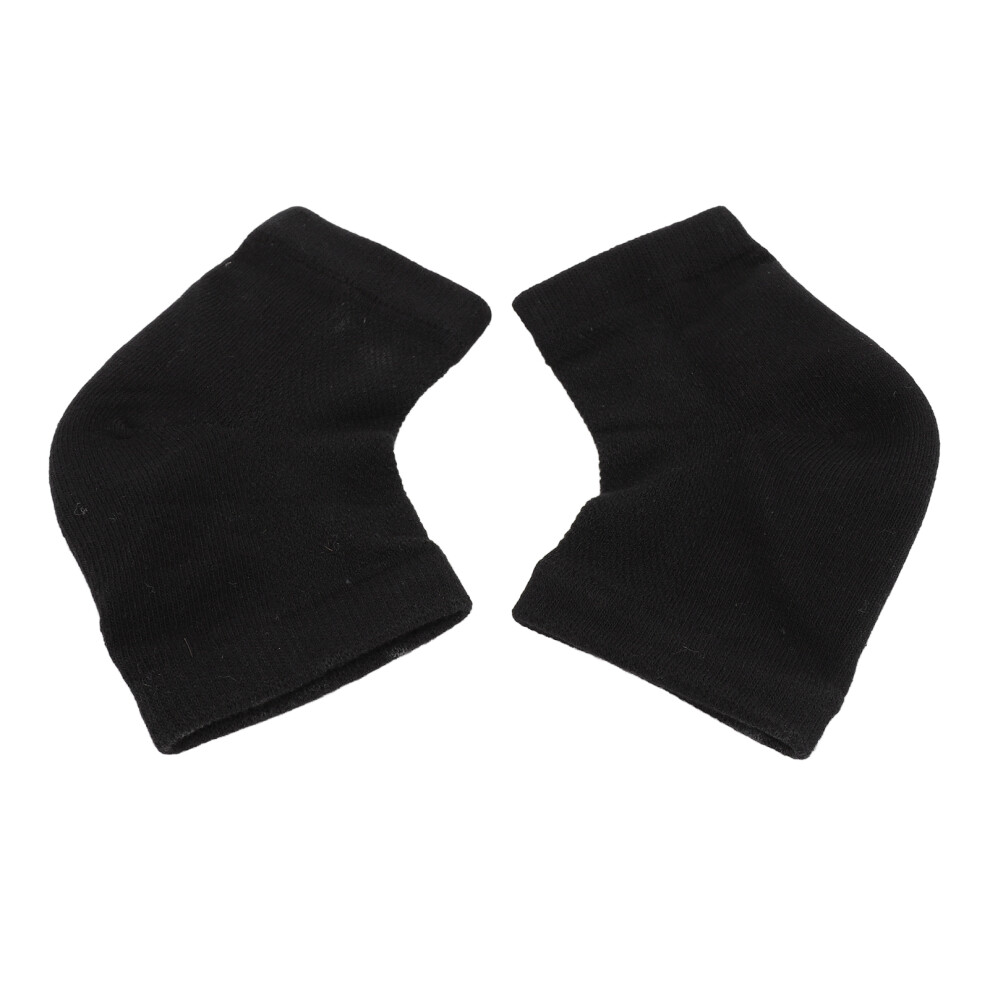 Rejuvenating Cotton & Silicone Moisturizing Socks for Cracked Heels, Black-image-OPC-PJ9SRMW-NEW