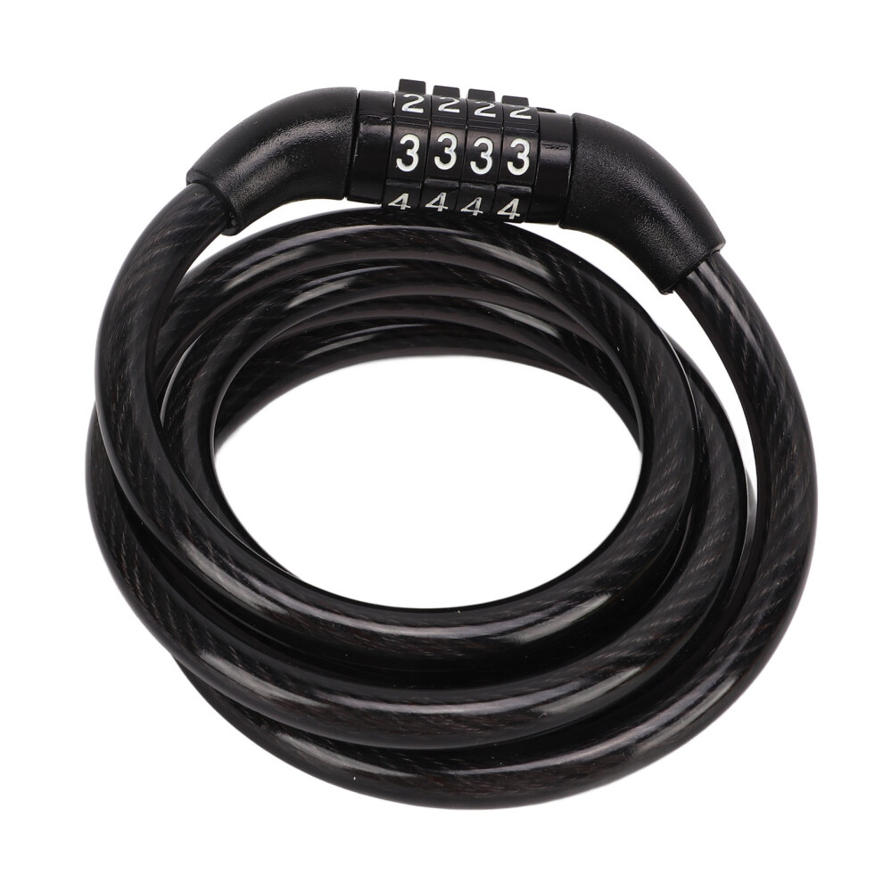 Bike Cable Lock Four Digit Combination Lock Anti 9121376035180