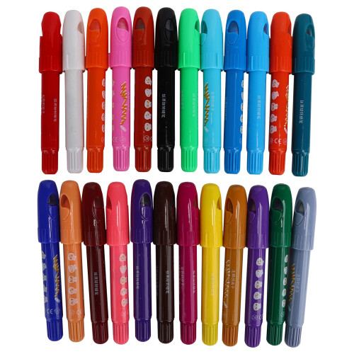Rotating Crayons Wax Colorful Washable Children 1