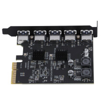 USB 3.2 Gen 2 5-Port PCIe Expansion Card 10Gbps Plug & Play