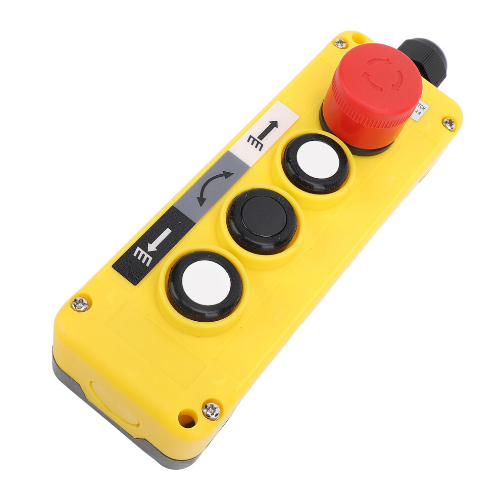 Industrial Crane Hoist Control 3-Button Switch With Safety Stop Ip68 8711331311643