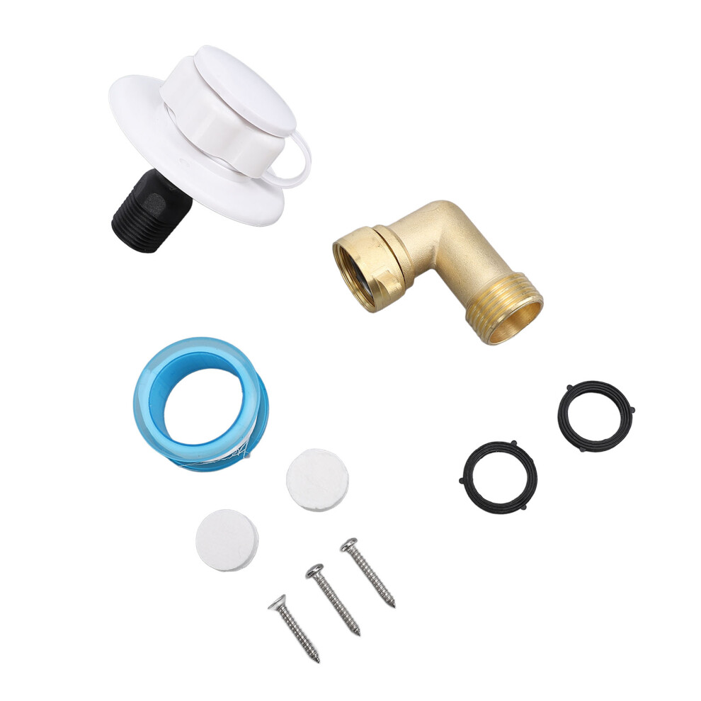 10Pcs Brass Rv Water Fill Inlet Kit With Hose Elbow & Check Valve For Motorhome 9491331312954