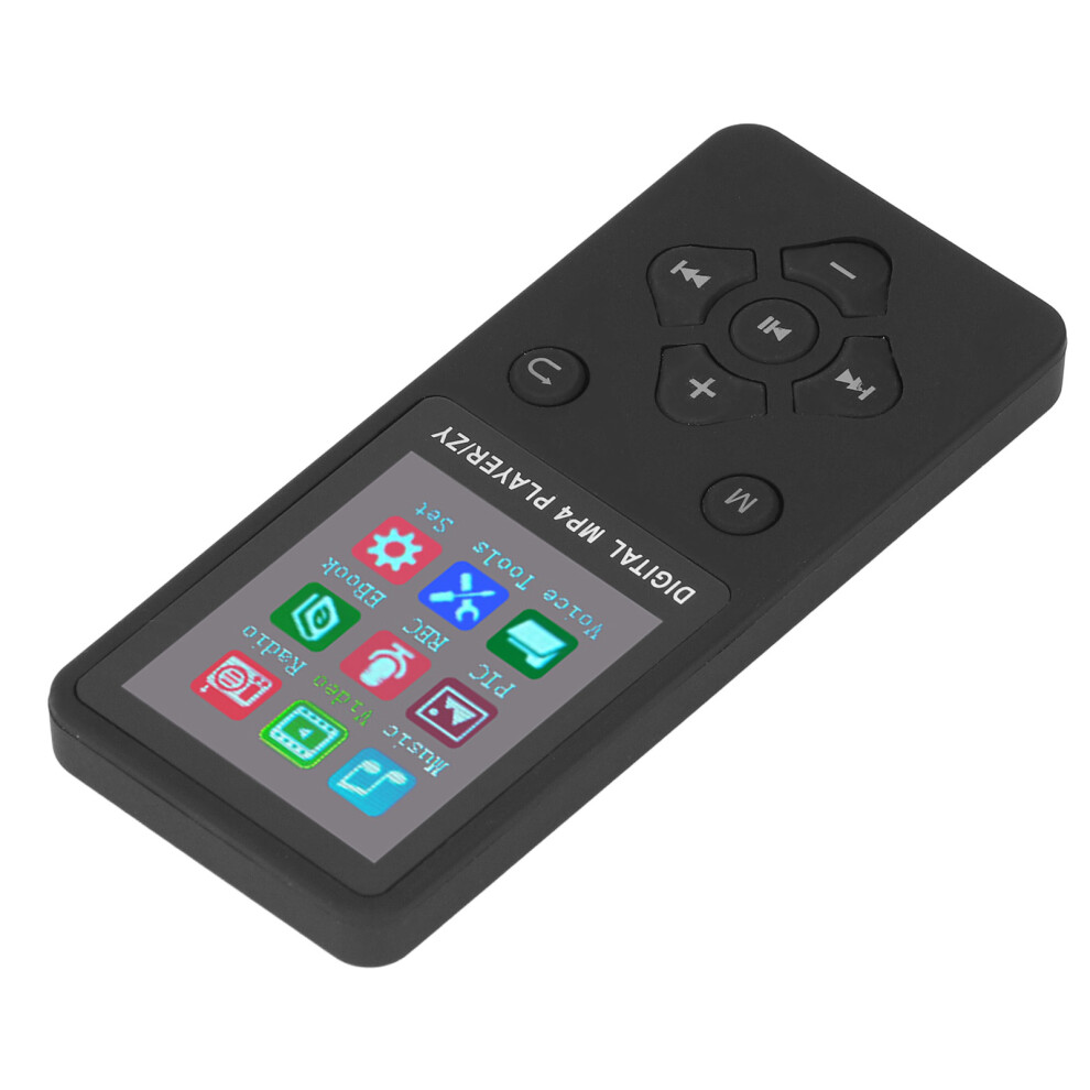 Super Thin 1.8" Color Screen Mp3 Mp4 Player 128G Bluetooth 5.0 Black 9311331313365