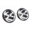 4Pcs 65MM Wheel Center Cap ABS Metal Emblem Wheel 5