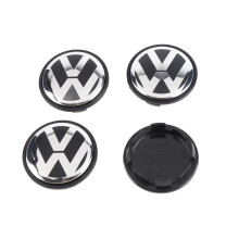 4Pcs 65MM Wheel Center Cap ABS Metal Emblem Wheel