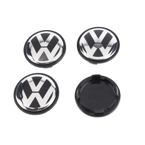 4Pcs 65MM Wheel Center Cap ABS Metal Emblem Wheel