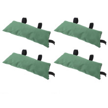 Sacs de sable anti-inondation à fermeture éclair épaissie, 5025 cm, vert, 4 pièces