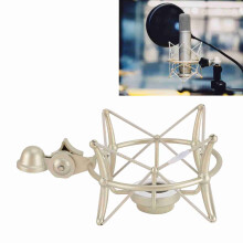 Vibration Resistant Gold Mic Shock Mount for Recording Studios