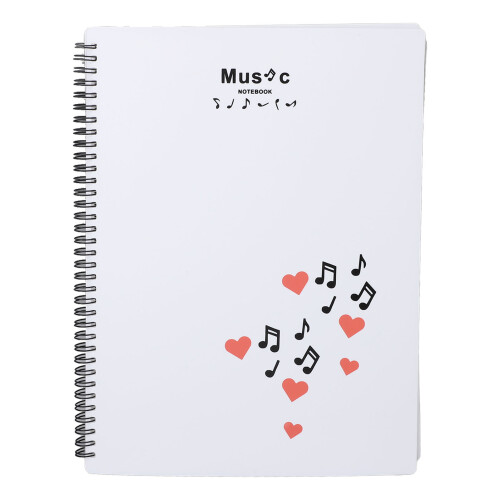 A4 Sheet Music Folder with 20 Sleeves, 40 Pages, PVC, Type B 2
