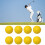 42.6mm Golf Ball PU Soft Monolayer Golf Training 9