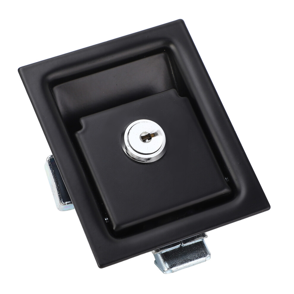 Carbon Steel Flush Mount Toolbox Latch With 2 Keys 3.3X2.7in 4061331326487