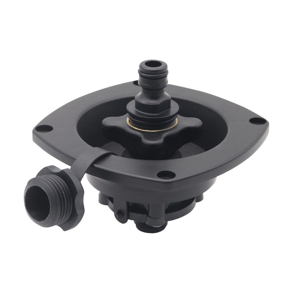 RV Water Inlet with Quick Connector, Black, 117mm x 65mm-image-OPC-PJ9SV52-NEW