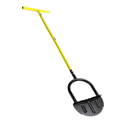 Steel Half Moon Edger with Handle Manual Trimming Tool for Garden & Sidewalks 2