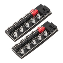 2 Stück PWM-Lüfter-Hub 12V 4-Pin 5-Port 7x2,5x1cm