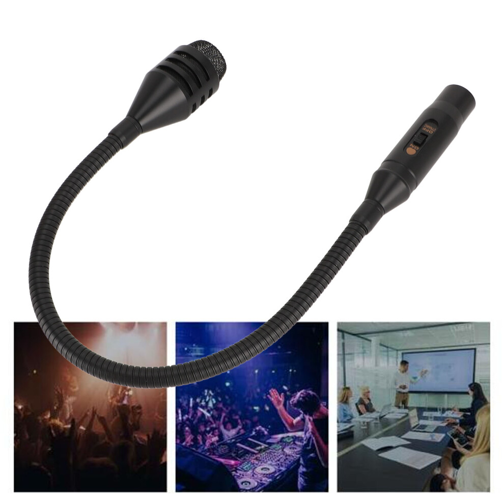Durable Metal Hose Gooseneck Microphone for DJ Stage Bar Professional XLR Mic