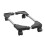 Supporto per torre PC da gaming regolabile in plastica con ruote nere 12