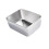 Bandeja 304 600 ml rectangular 13,5x10,5x5,5 cm plateado 12