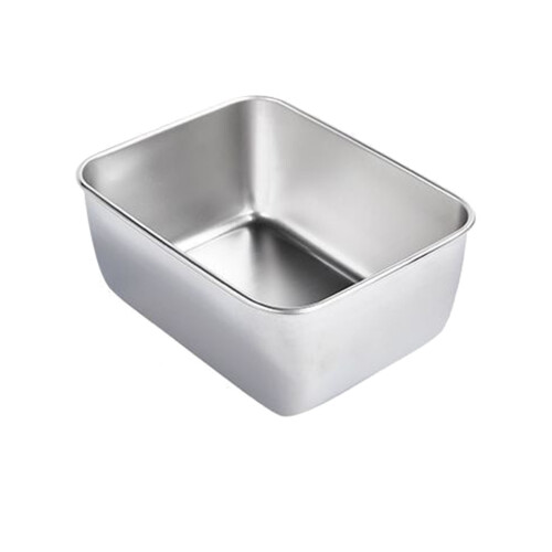 Bandeja 304 600 ml rectangular 13,5x10,5x5,5 cm plateado 1